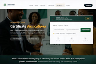 build a wordpress certificate verification system