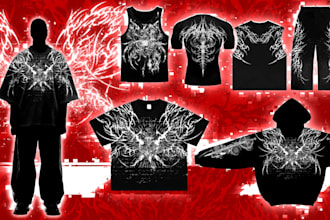 create cybersigilism grunge design for your fashion brands