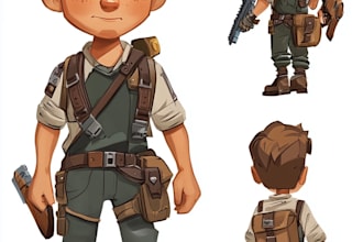draw 2d game character or 2d game character