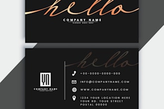 design professional logo, business card