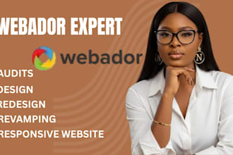design or redesign webador website, hostinger website, ecommerce store