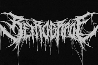 make your death metal, deathcore and black metal logo