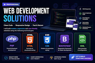 professional PHP web developer HTML CSS bootstrap expert