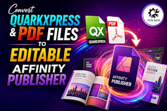 convert quarkxpress, PDF to editable affinity publisher