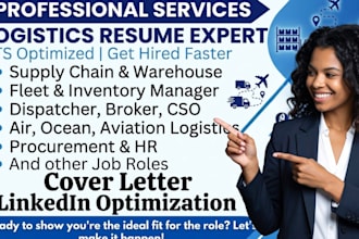 write ats optimized logistics resume and cover letter