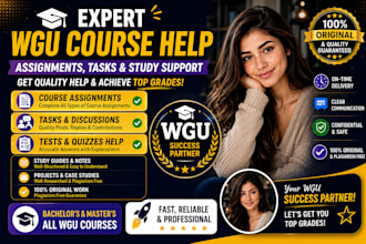 expert wgu course help assignments, tasks and study support