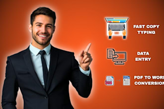 do copy typing and pdf to word conversion