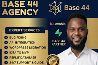 base44 expert migrate base44 to wordpress base44 replit error replit ai base 44