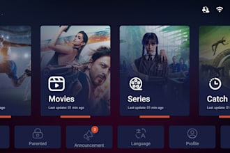 fully white label rebrand any iptv app for smart tv ,samsung tizen, firestick