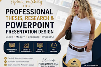 design a professional thesis and research powerpoint presentation