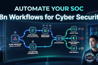 build cybersecurity automation workflows using n8n