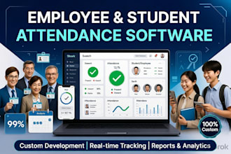 develop employee and student attendance management software