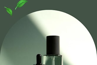 design elegant natural skincare branding posts