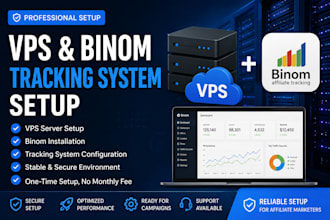 install binom and setup vps for affiliate tracking