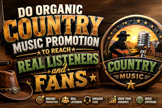 do organic country music promotion to reach real listeners and fans