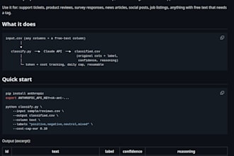 batch classify your csv data with claude api at low cost with token tracking