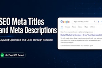write seo meta title and meta discription for your website