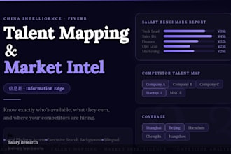provide china salary research and talent mapping