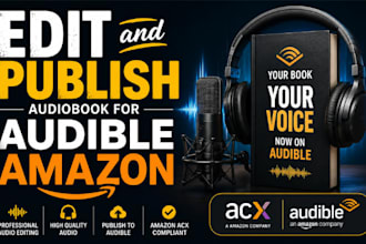 format edit and publish audiobook for audible amazon book audiobook promotion