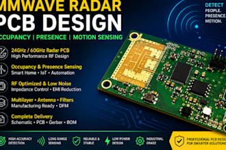 design mmwave radar pcb for occupancy presence motion sensing and iot ai systems