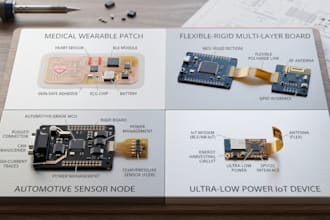 provide wearable pcb for medical, flexible rigid, automotive and iot device
