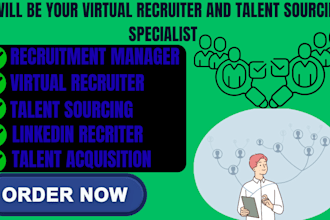 be your virtual recruiter and talent sourcing specialist