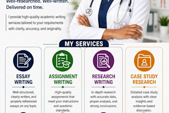 write medical psychology, epidemiology, biology and nursing  study guides