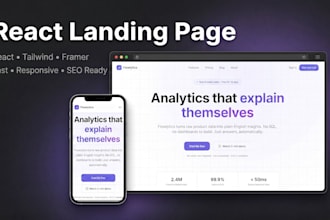 build a modern responsive landing page for your business