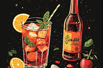 do food and drink illustration