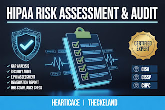 perform hipaa risk assessment and compliance audit for health care business