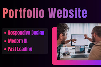 build a modern portfolio website