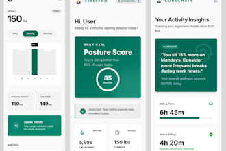 design modern patient portal UI UX