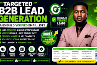 b2b lead generation, solar leads, real estate real, build verified email lists