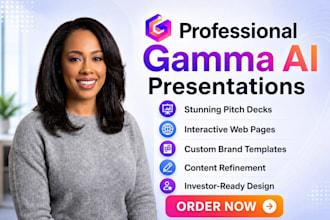 design professional gamma ai presentations and investor pitch decks
