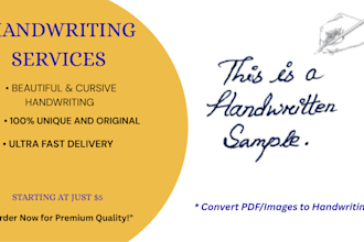 do professional handwriting for your PDF, images, or notes