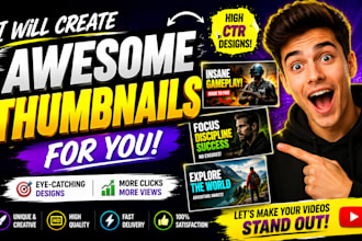 make a awesome thumbnail for your yt videos