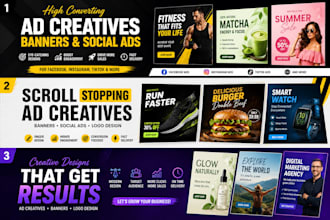 create high converting ad creatives, and social media ads