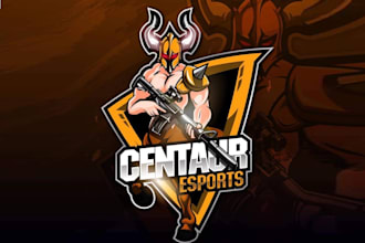 design amazing centaur mascot logo with new concepts design
