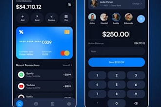 build fintech app banking app payment app wallet app money transfer app cash app