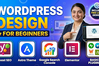 design your website with on page , sitemap , robot,txt, logo
