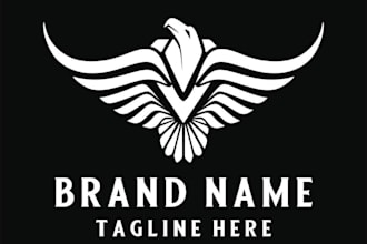 make wonderful style for eagle mascot logo design service