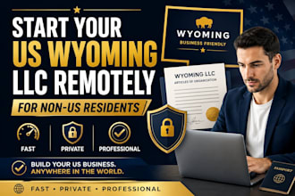 help non US residents register a wyoming llc remotely