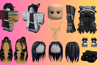 design custom roblox ugc accessories hair, hats, chains, shoulder, pet, wearable