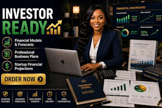 create investor ready financial model, forecast and business plan