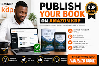 upload and publish your book on amazon KDP professionally