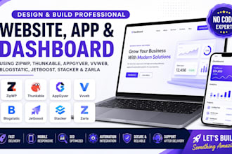 design zipwp thunkable appgyver vvvev blogstatic jetboost stacker zarla website