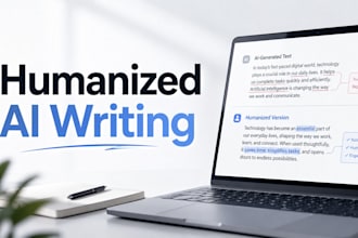 manually rewrite and humanize ai content