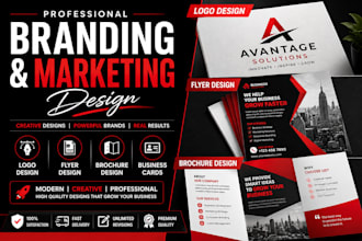design logo flyer brochure and branding materials
