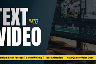 turn your script or article into video using stock footages