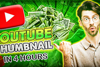 design attractive thumbnail, youtube thumbnails